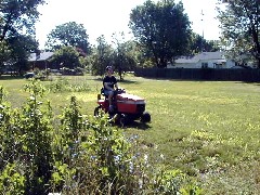 Ben Dorrough; lawnmower; Medway, OH; Our House;